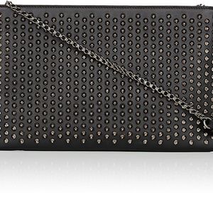 Christian Louboutin black leather clutch/purse
